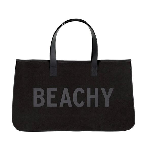 SANTA BARBARA DESIGN STUDIO Handbags - Black Canvas Tote - Beachy beach bag travel bag daily bag well made
